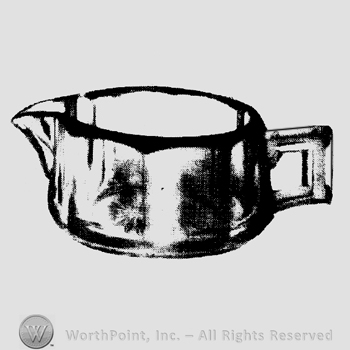 Glass pattern: Wide Flat Panel; individual cream.