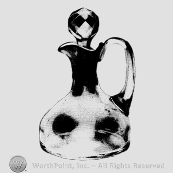 Glass pattern: No. 4042 Reynolds; oil bottle.