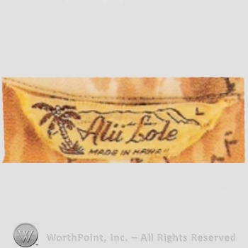 Clothing label : Alii Lole.