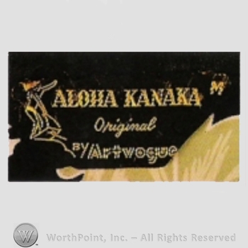 Clothing label : Aloha Kanaka Original.