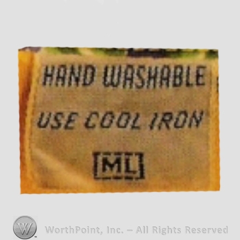 Clothing label : Alpine Sportswear.