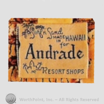 Clothing label : Andrade Resort Shops.