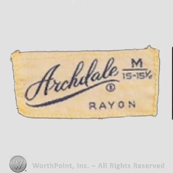 Clothing label : Archdale.