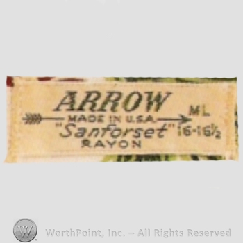 Clothing label : Arrow .