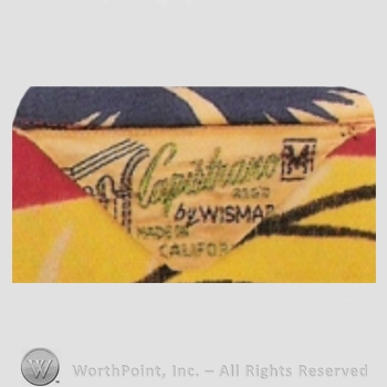 Clothing label : Capistrano.