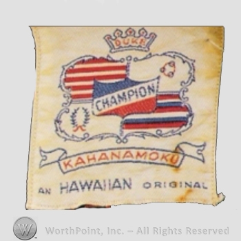 Clothing label : Duke Kahanamoku.