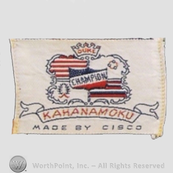 Clothing label : Duke Kahanamoku.