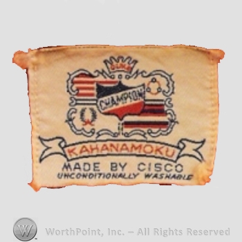 Clothing label : Duke Kahanamoku.