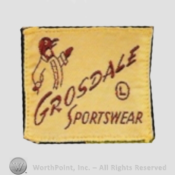 Clothing label : Grosdale Sportswear.