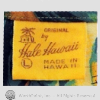 Clothing label : Hale Hawaii.