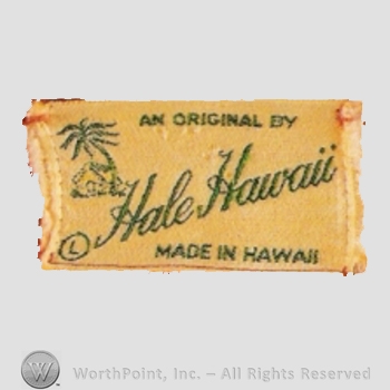 Clothing label : Hale Hawaii.