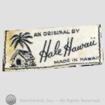 Clothing label : Hale Hawaii.