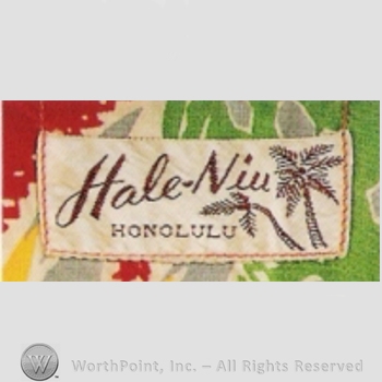 Clothing label : Hale-Niu .
