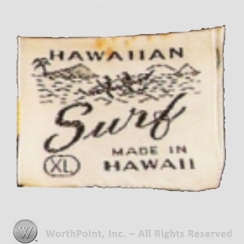 Clothing label : Hawaiian Surf.