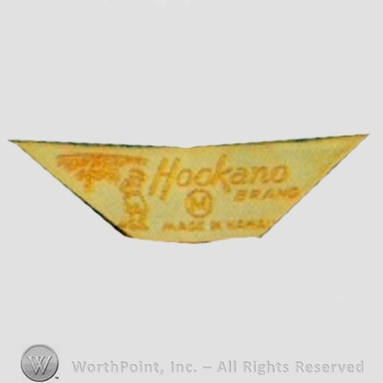 Clothing label : Hookano Sportswear.