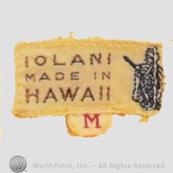 Clothing label : Iolani.