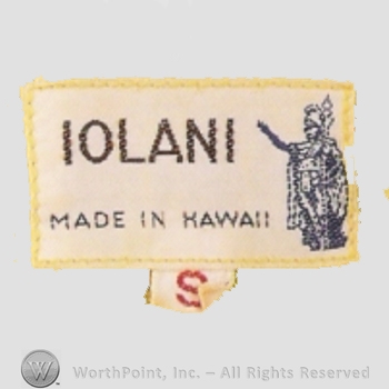 Clothing label : Iolani.