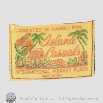 Clothing label : Island Casuals.