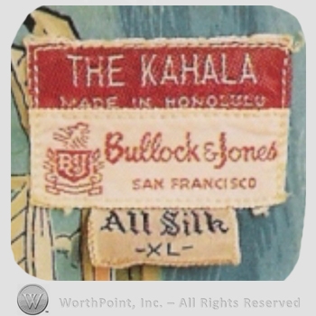 Clothing label : The Kahala.