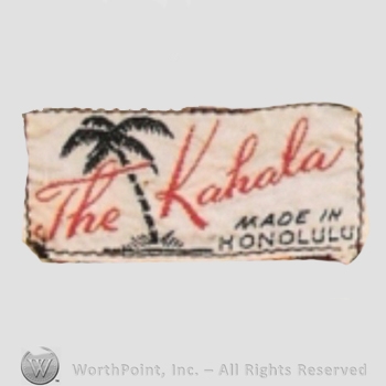 Clothing label : The Kahala.