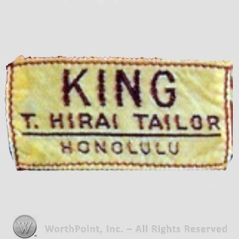 Clothing label : King-Smith.