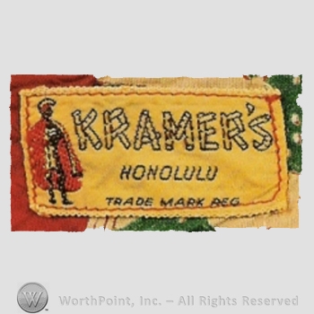 Clothing label : Kramer's.
