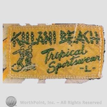 Clothing label : Kulani Beach Tropical Sportswear.