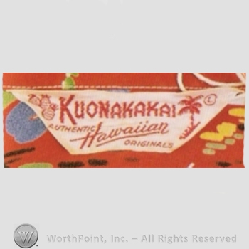 Clothing label : Kuonakakai Authentic Hawaiian Original.
