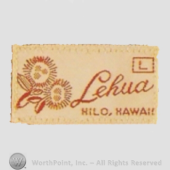 Clothing label : Lehua Hilo.