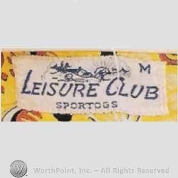 Clothing label : Leisure Club Sportogs.