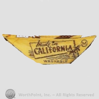 Clothing label : Made in California.