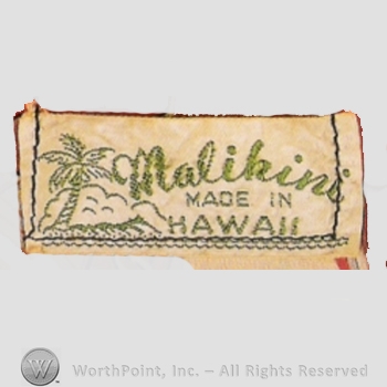 Clothing label : Malihini.