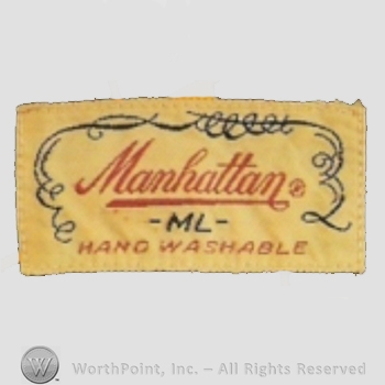 Clothing label : Manhattan.