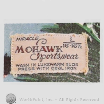 Clothing label : Miracle Mohawk Sportswear.