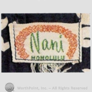 Clothing label : Nani.