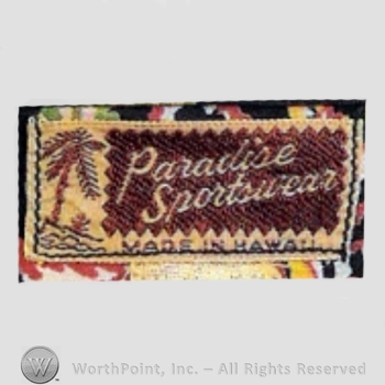 Clothing label : Paradise Sportswear.