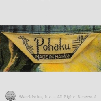 Clothing label : Pohaku.