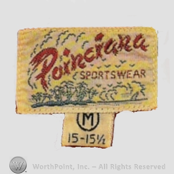 Clothing label : Poinciana Sportswear.