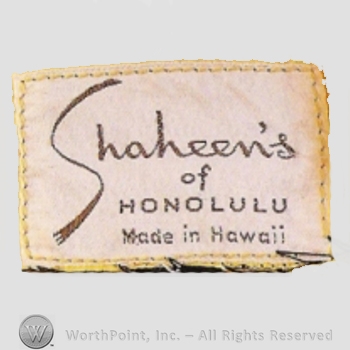 Clothing label : Shaheen's.