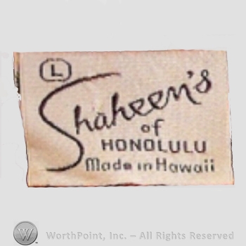Clothing label : Shaheen's.