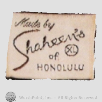 Clothing label : Shaheen's.