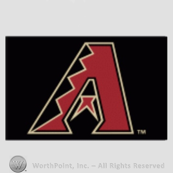 Arizona Diamondbacks sport logo: red, black and sand A on black.