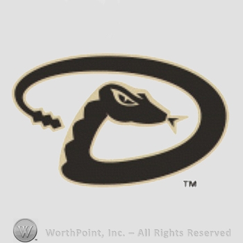 Arizona Diamondbacks sport logo: snake forming a D in black with a sand outline.