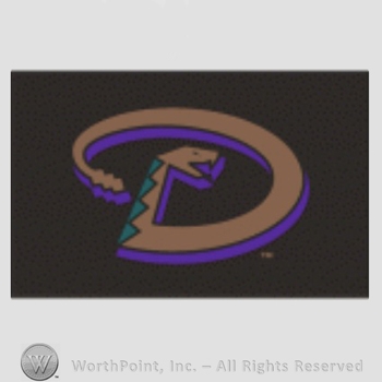 Arizona Diamondbacks sport logo: snake forming a D on black background.
