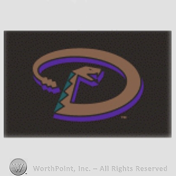 Arizona Diamondbacks sport logo: snake forming a D on black background.