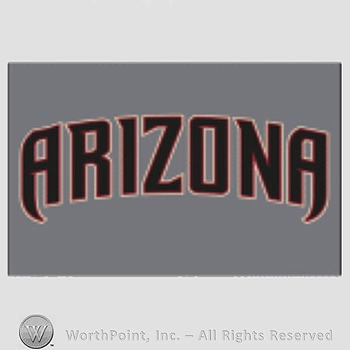 Arizona Diamondbacks sport logo: Arizona written on a grey background.