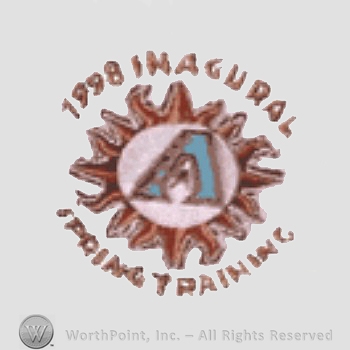 Arizona Diamondbacks sport logo: an A on a sun with 1998 Inaugural Spring Training.