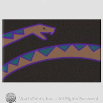 Arizona Diamondbacks sport logo: snake on a black background.