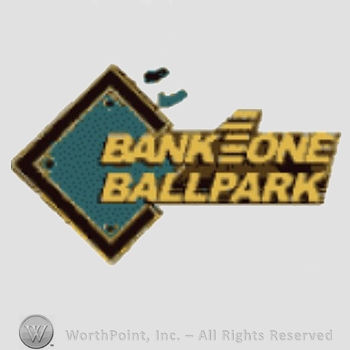 Arizona Diamondbacks sport logo: Bank1one Ballpark written over a green diamond.