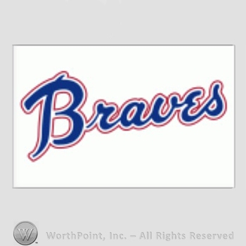 Atlanta Braves sport logo: Braves on white background.